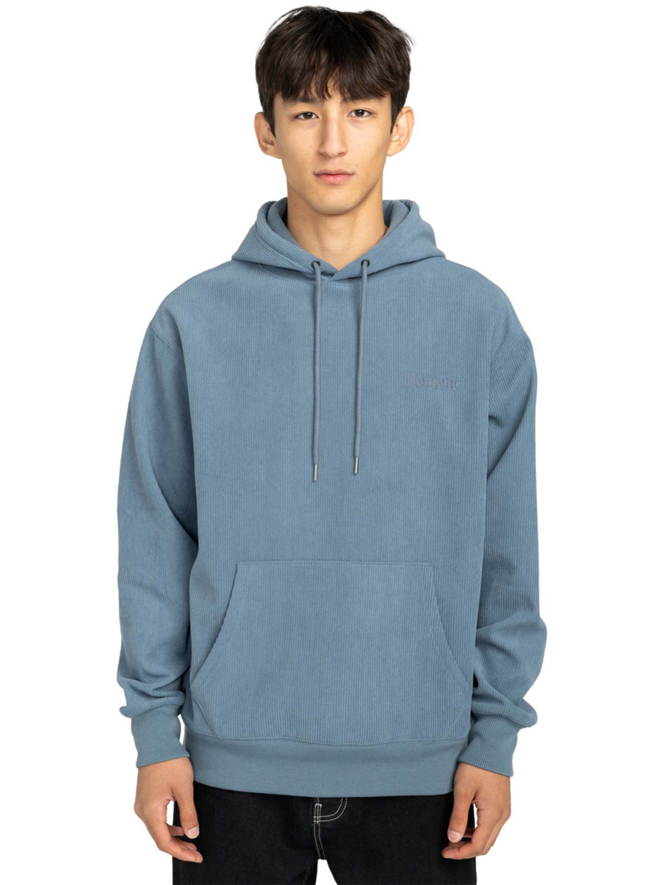 Sweatshirt em Bombazina com Capuz