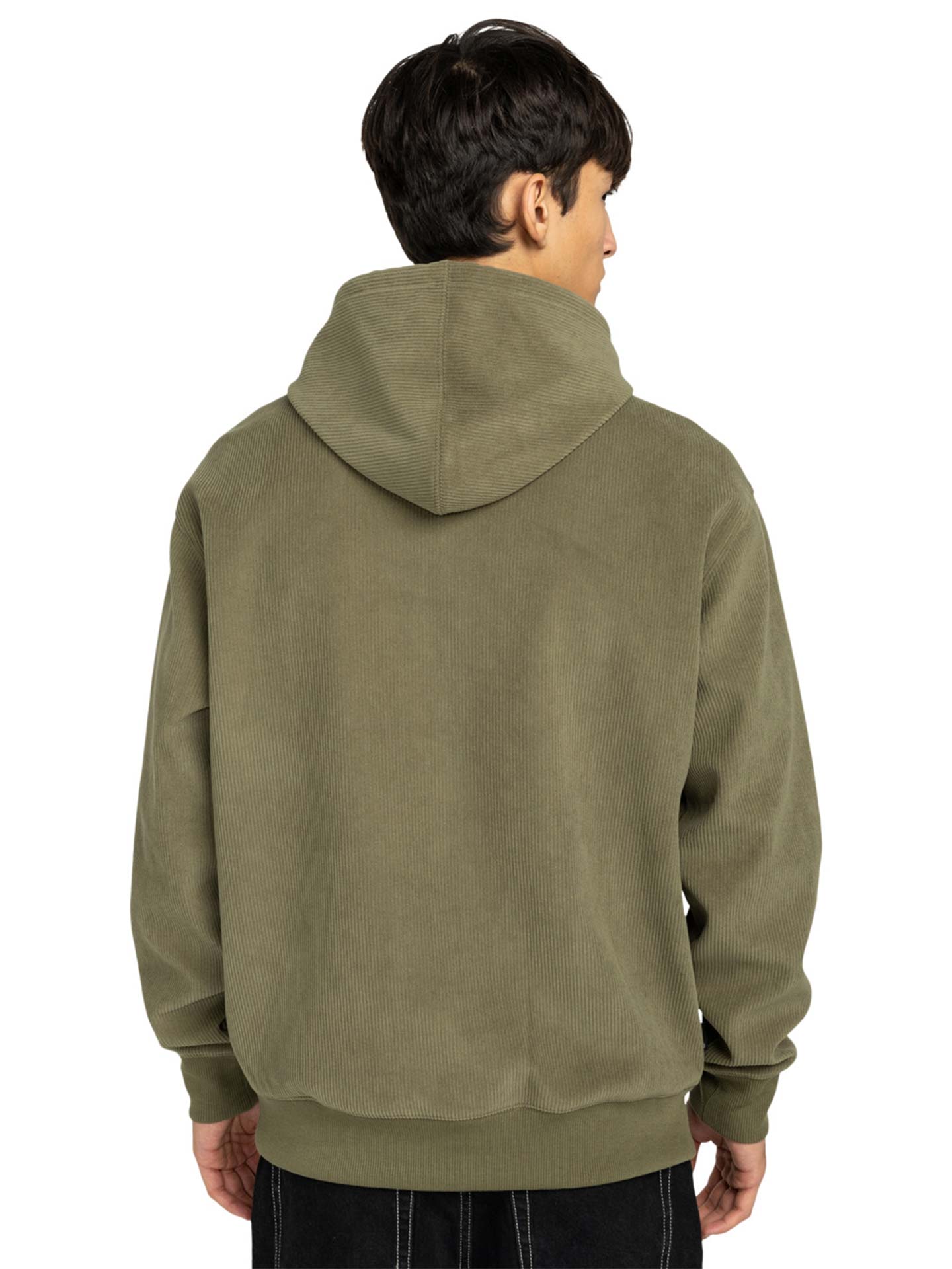 Sweatshirt em Bombazina com Capuz