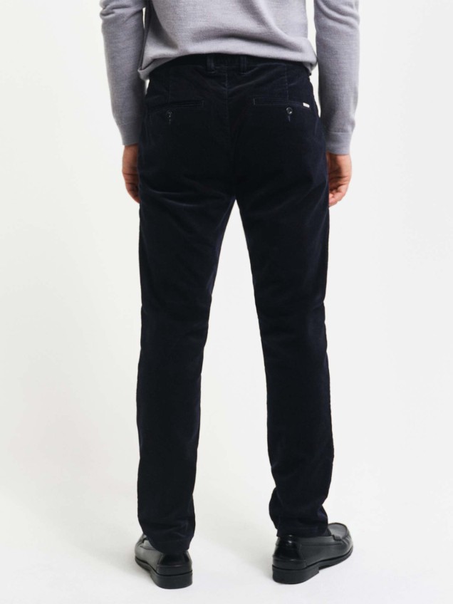 Calças de Bombazina Slim Fit