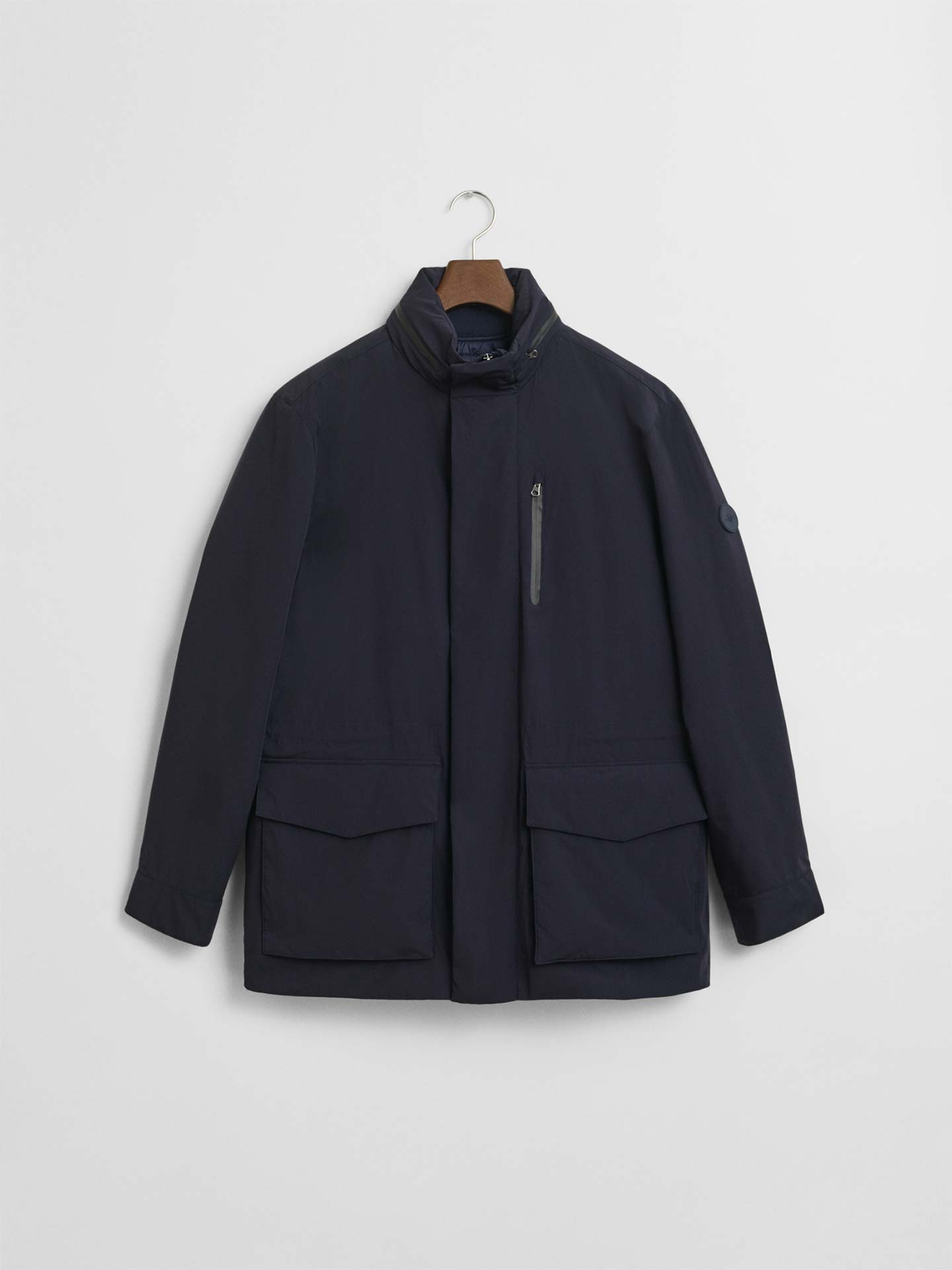 Parka com Gola Alta