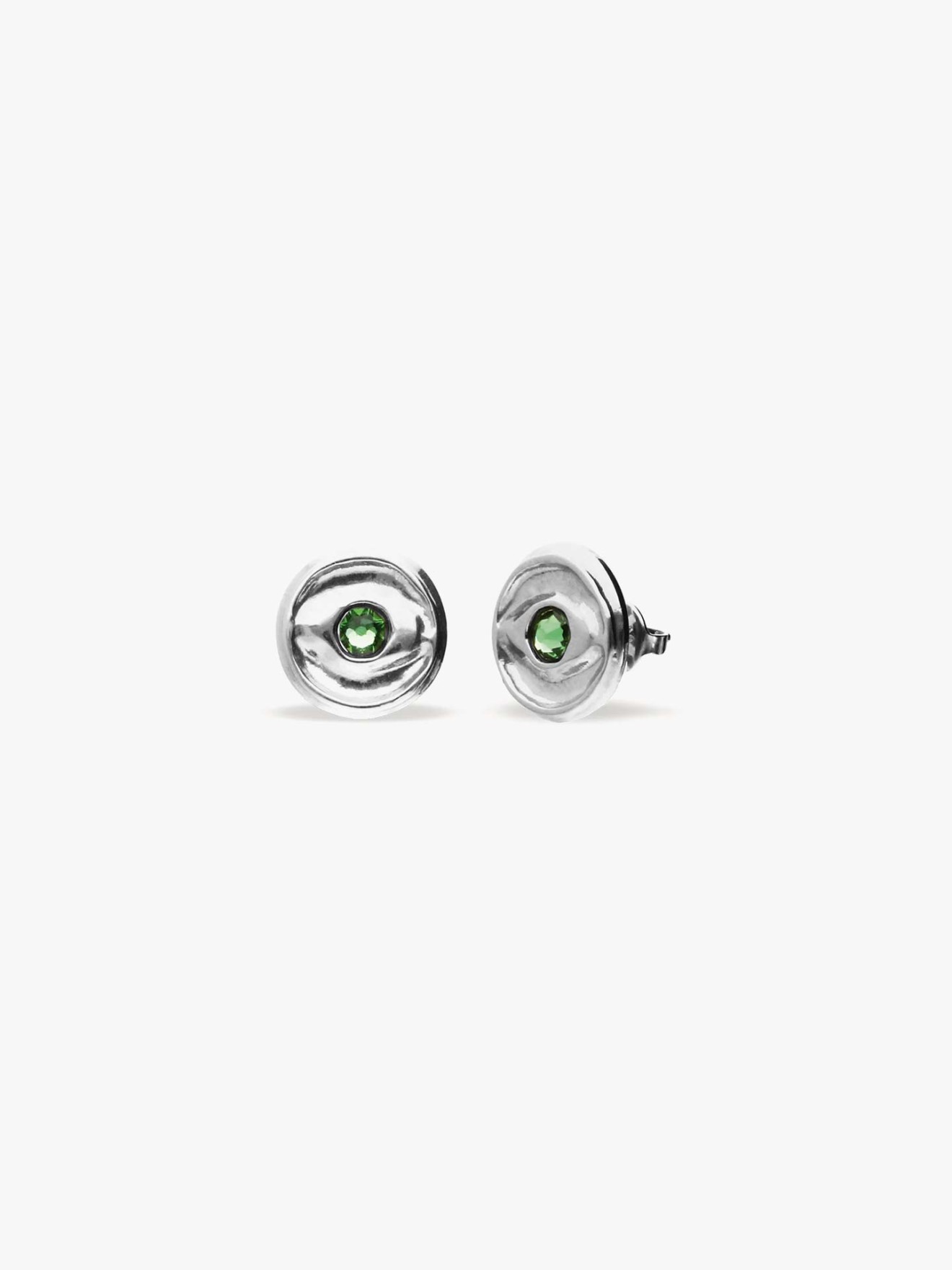 Brincos com Cristal Verde