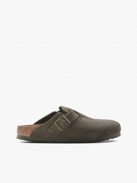 Sandlias Boston Suede Leather