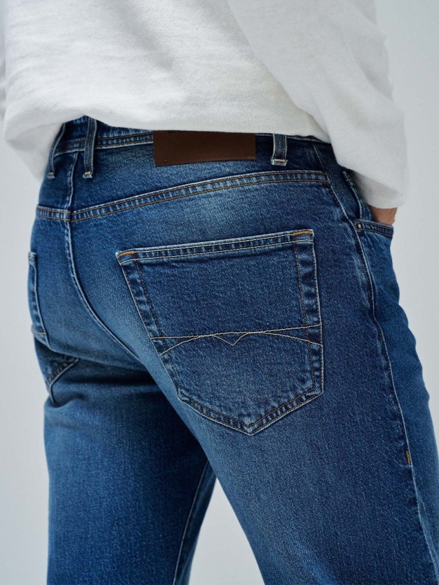 Calças de Ganga Straight Fit