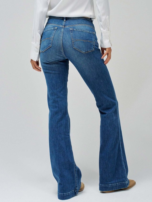 Calça de Ganga Flared