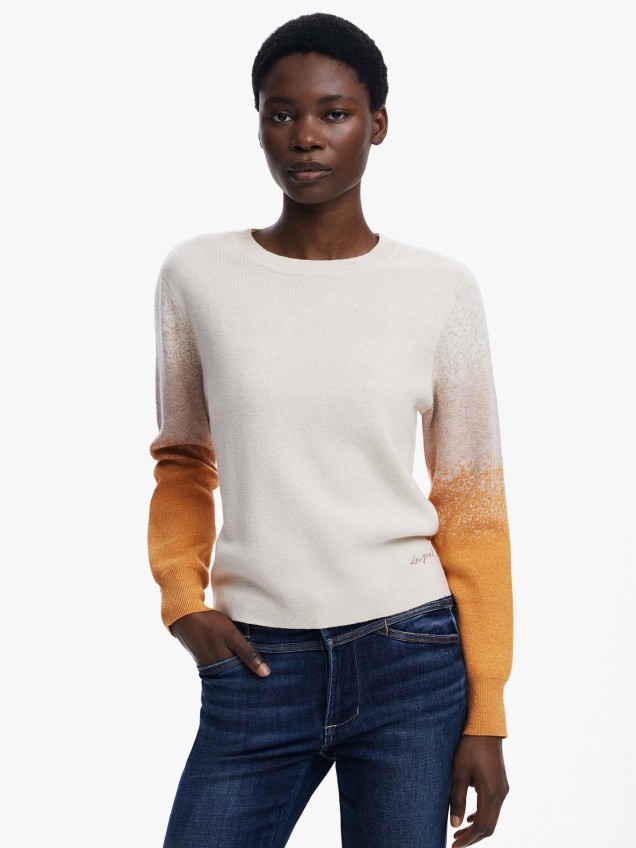 Camisola de Malha com Efeito Degrad