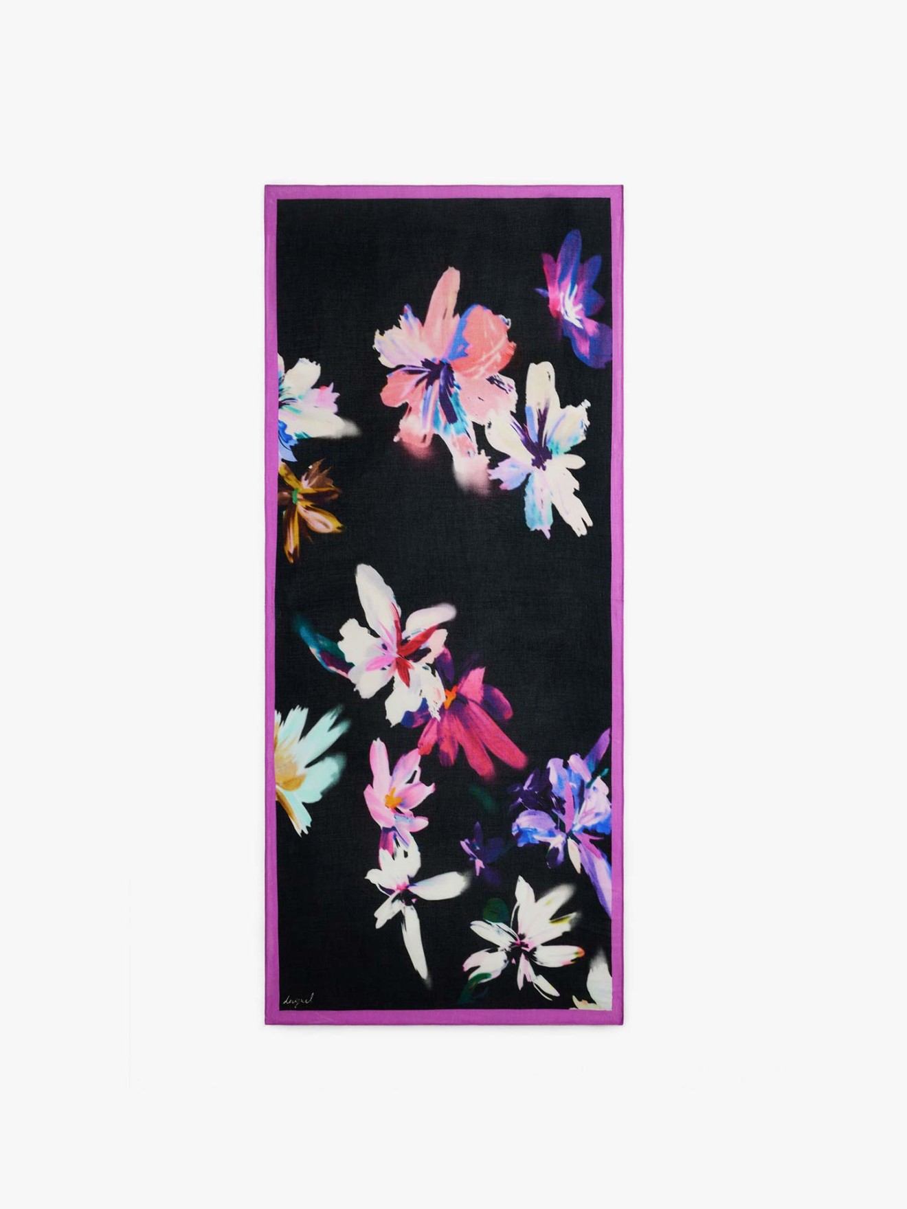 Len�o Retangular com Estampado Floral