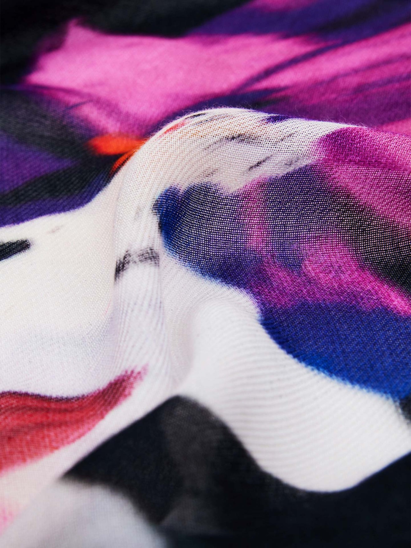 Leno Retangular com Estampado Floral