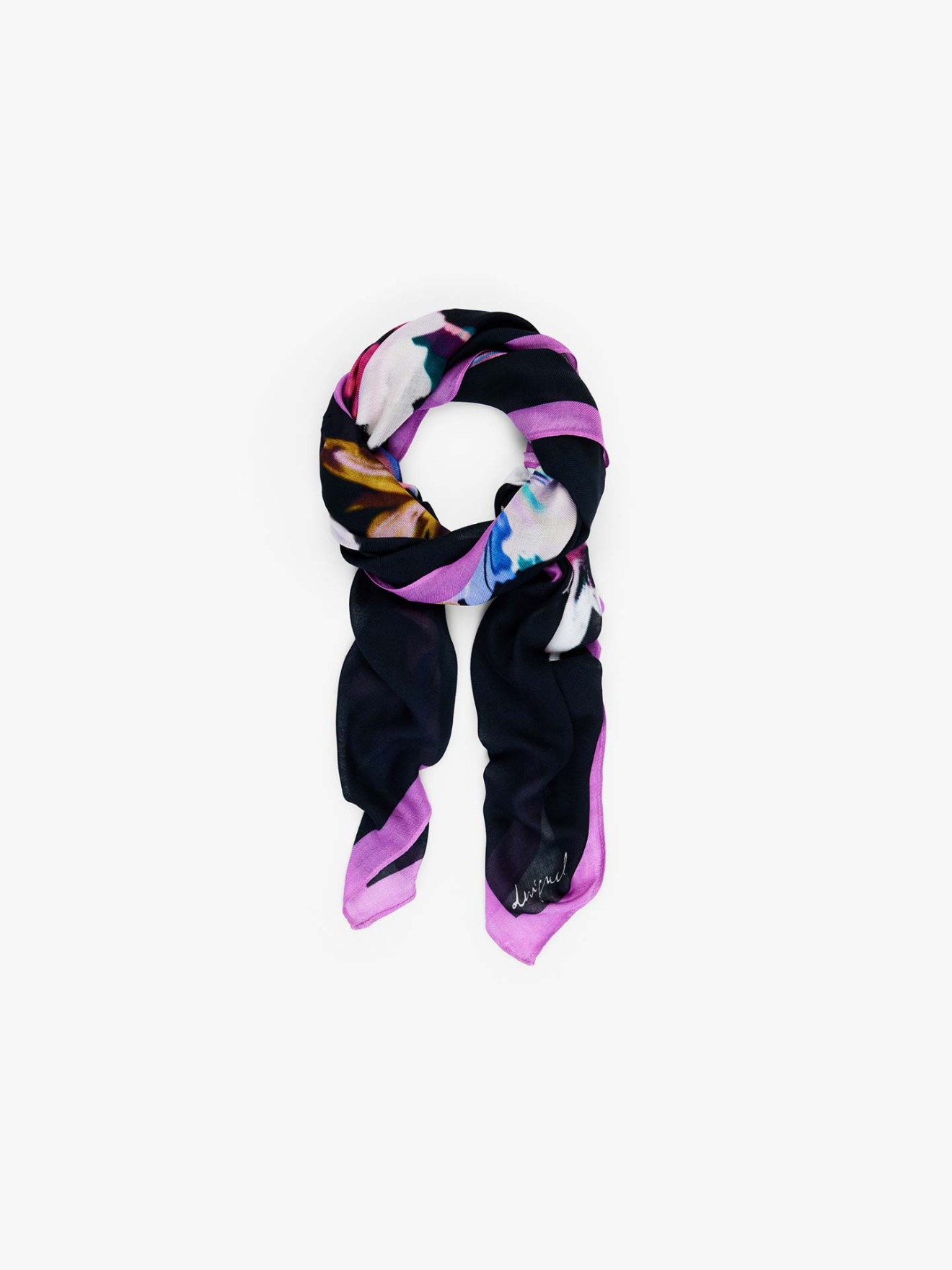 Leno Retangular com Estampado Floral