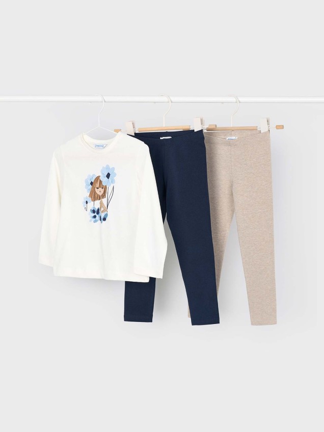 Conjunto de 3 Peas em Algodo