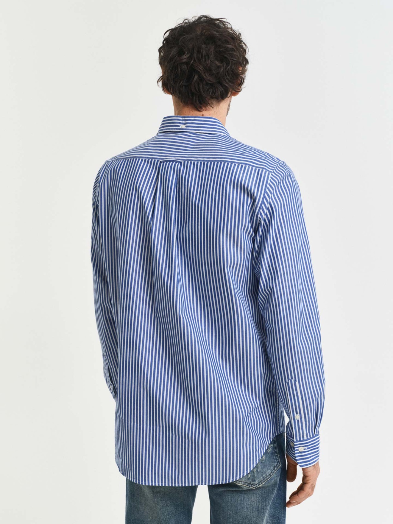Camisa Regular Fit Striped Poplin