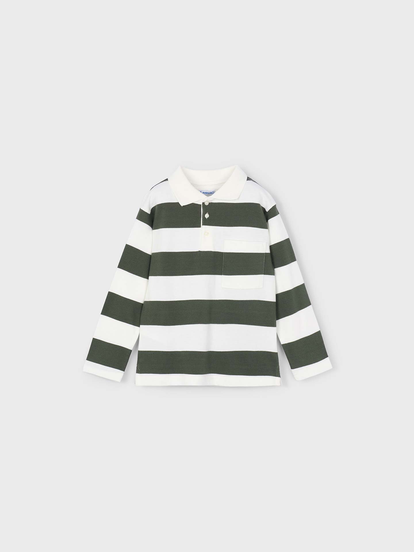 Polo de Manga Comprida às Riscas para