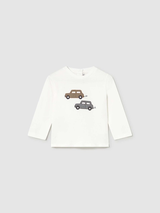 Camisola de Manga Comprida com Bordado