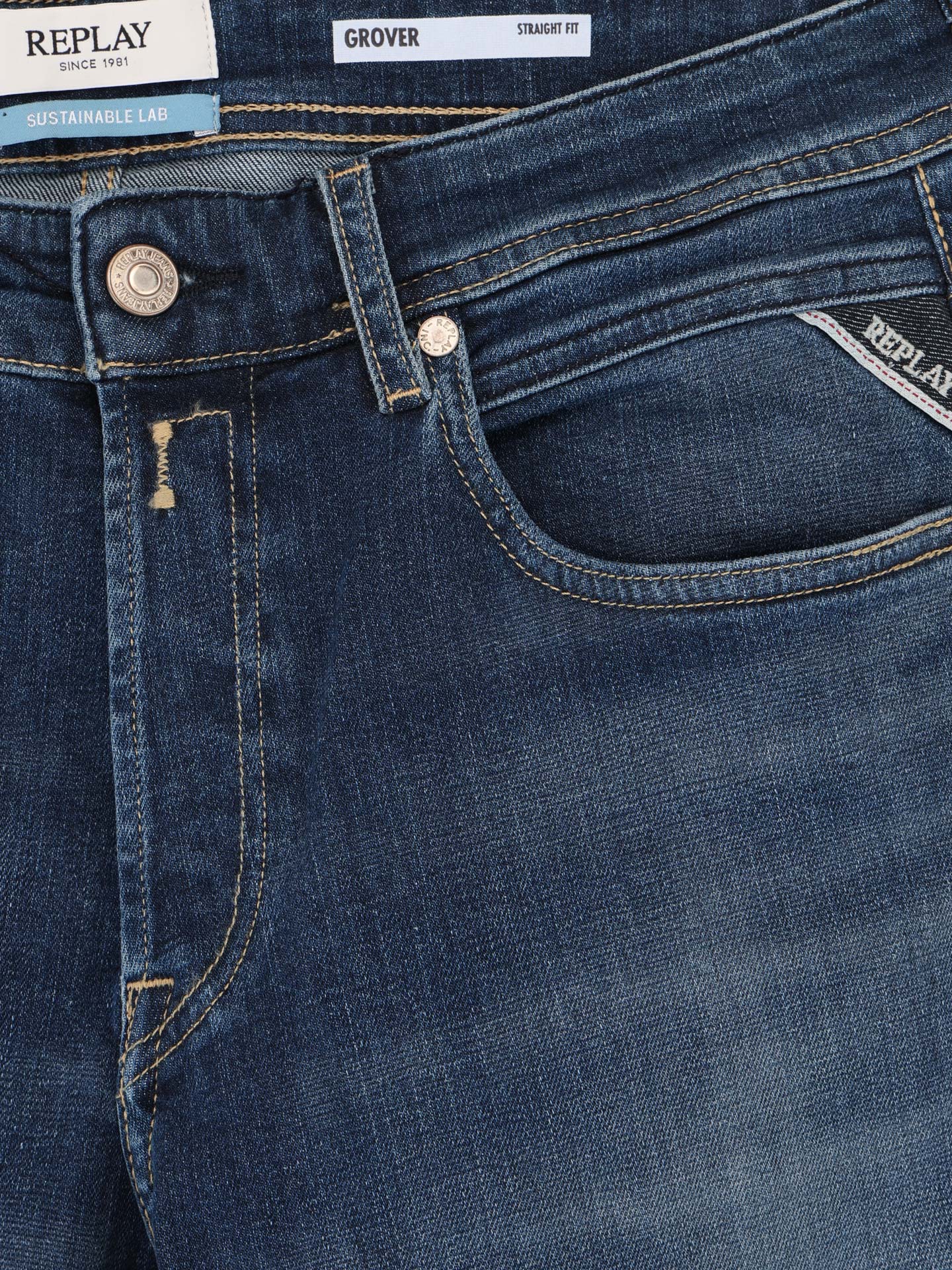 Calças de Ganga Straight Fit