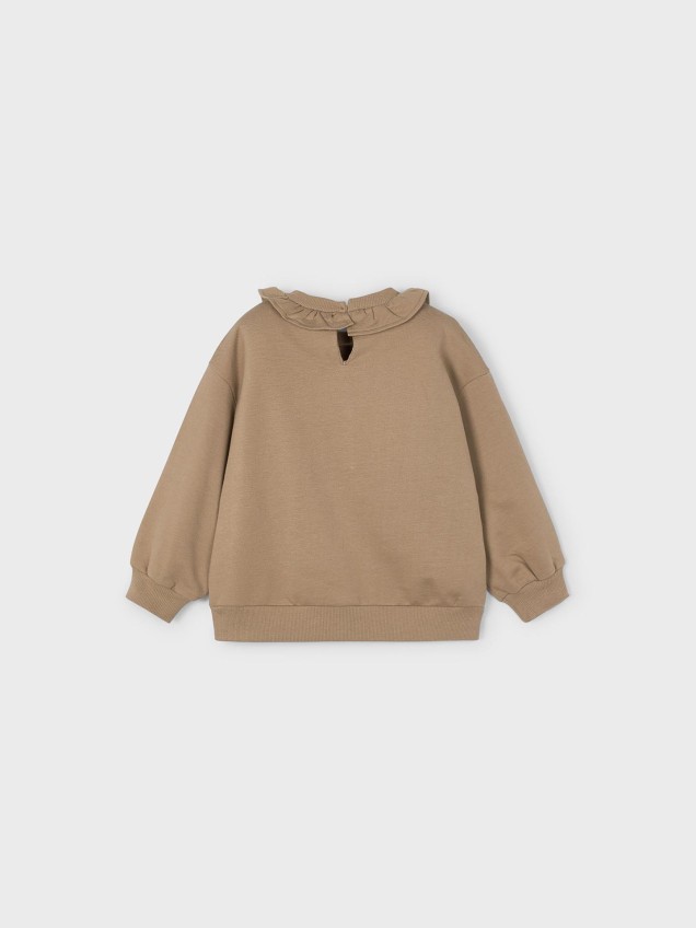 Sweatshirt com Gola Folho