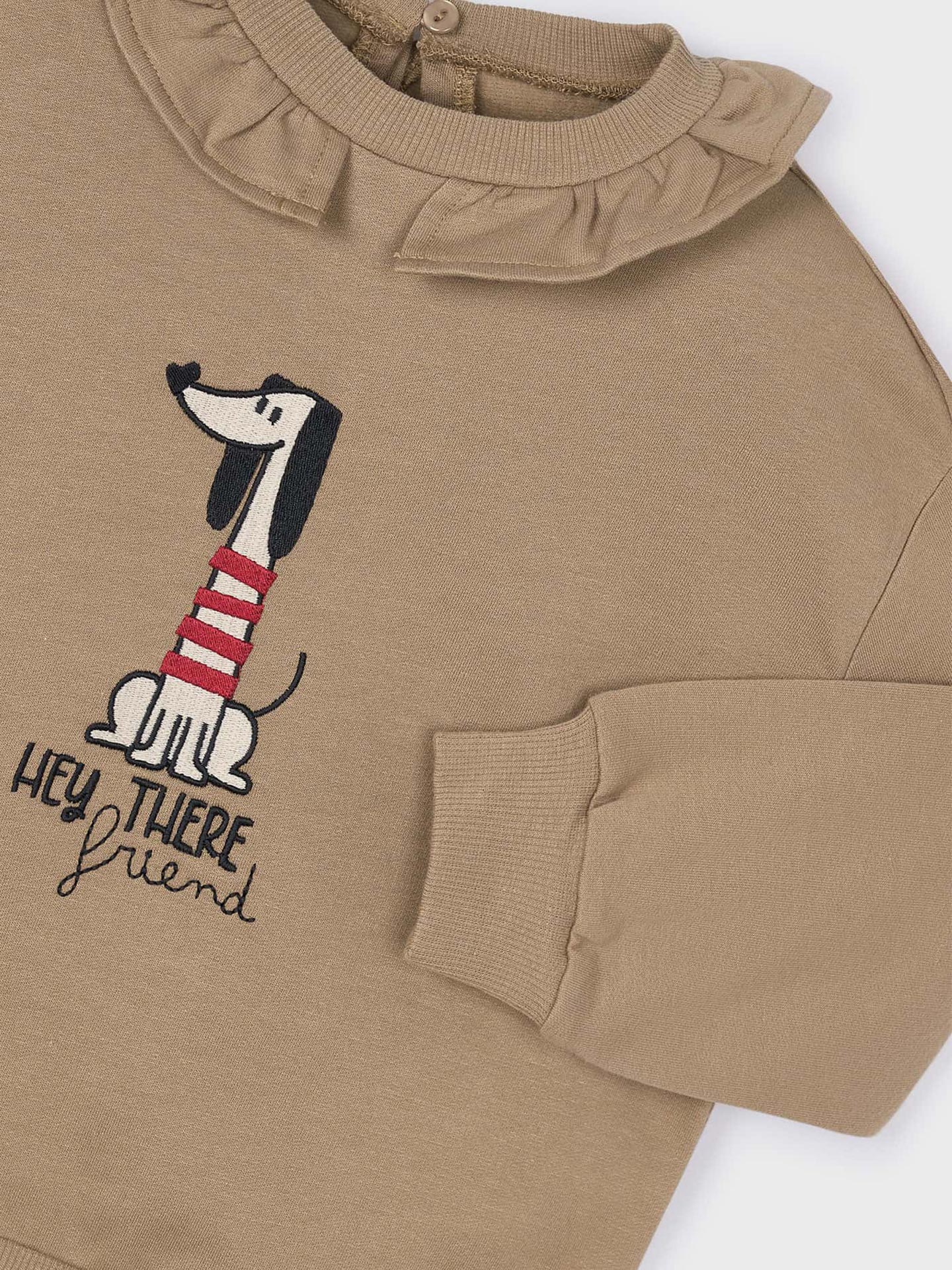 Sweatshirt com Gola Folho