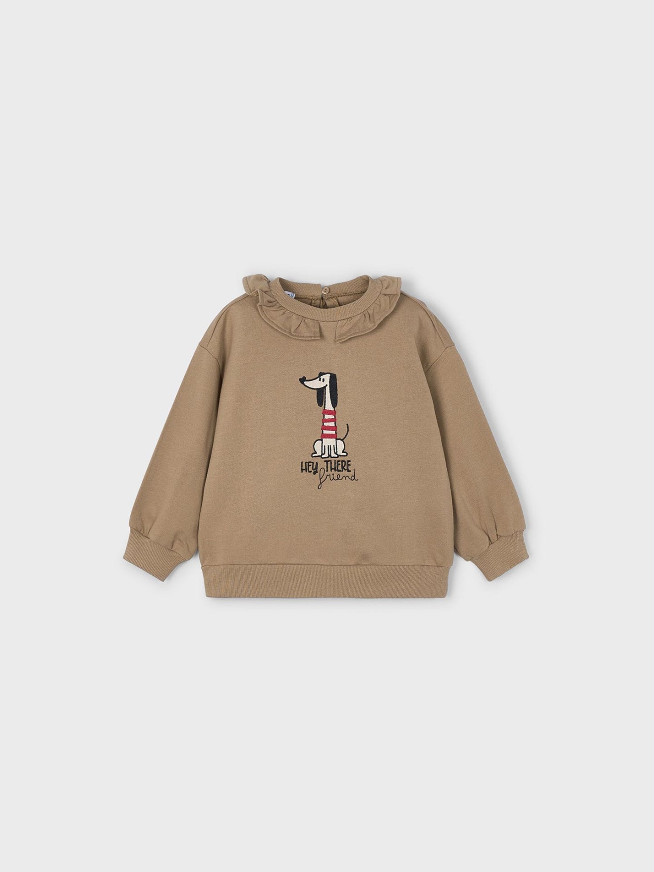 Sweatshirt com Gola Folho