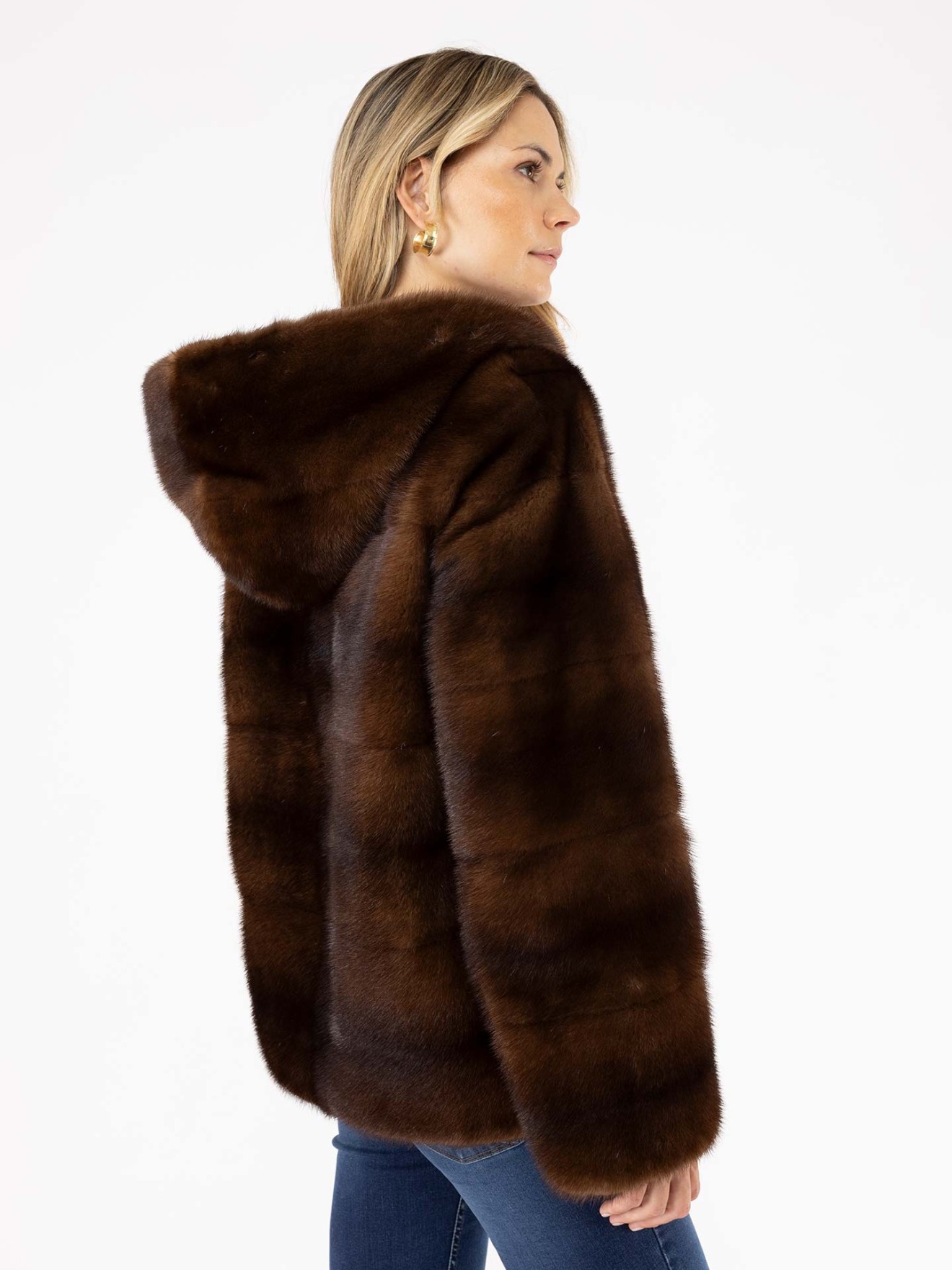 Casaco Curto de Pelo Natural