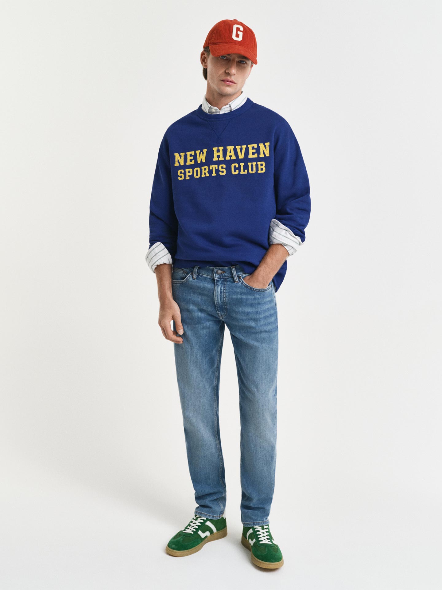 Calças de Ganga Slim Fit