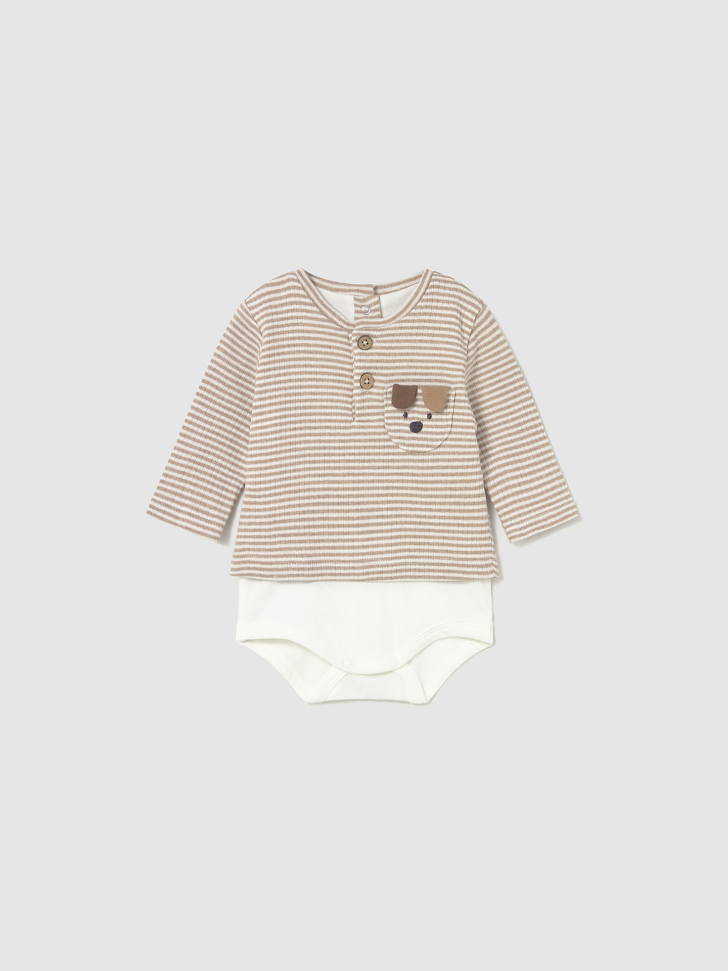 Body com Camisola de Algodão