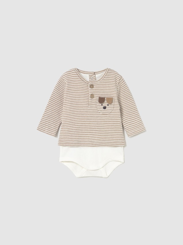 Body com Camisola de Algodo