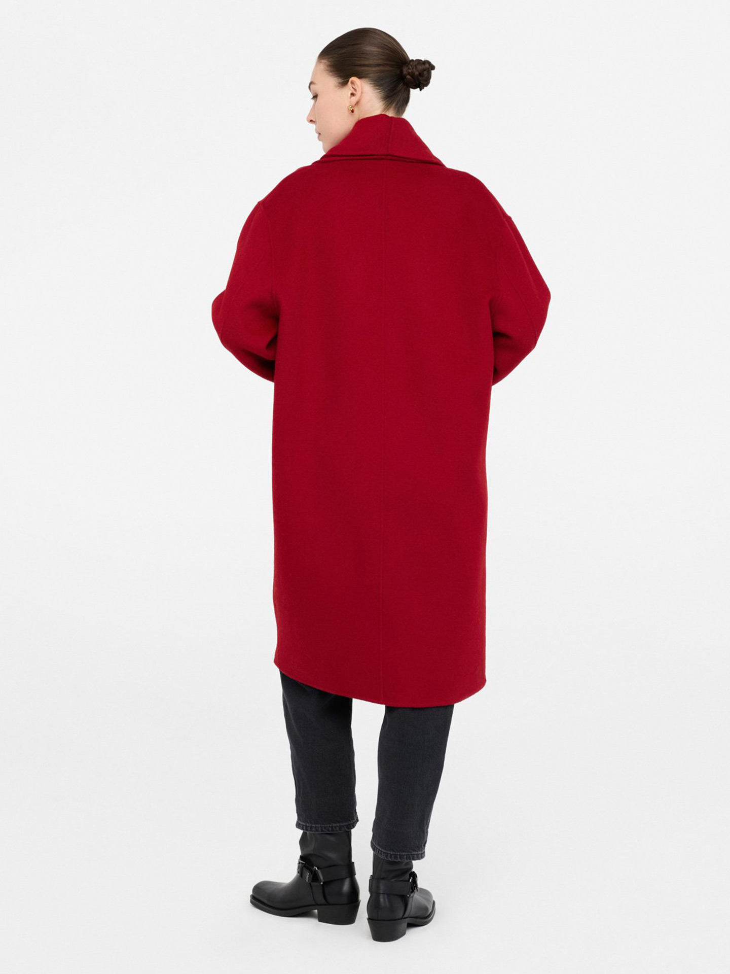 Casaco Comprido com Cachecol