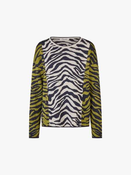 Camisola de Malha Animal Print
