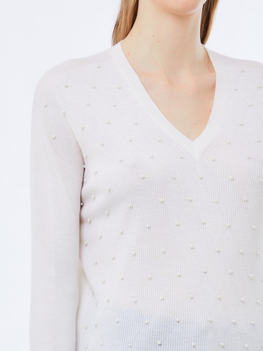 Camisola de Malha com Contas