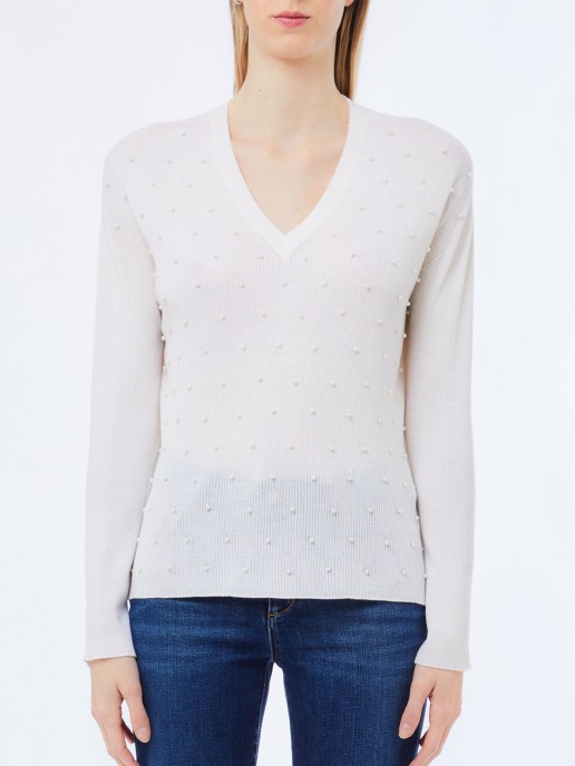 Camisola de Malha com Contas
