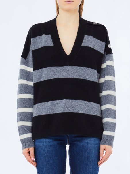 Camisola de Malha com Decote em V