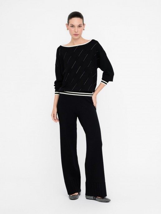 Camisola de Malha com Strass