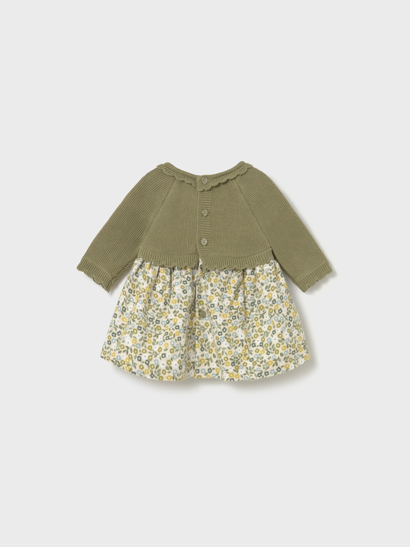 Vestido Combinado em Algodão