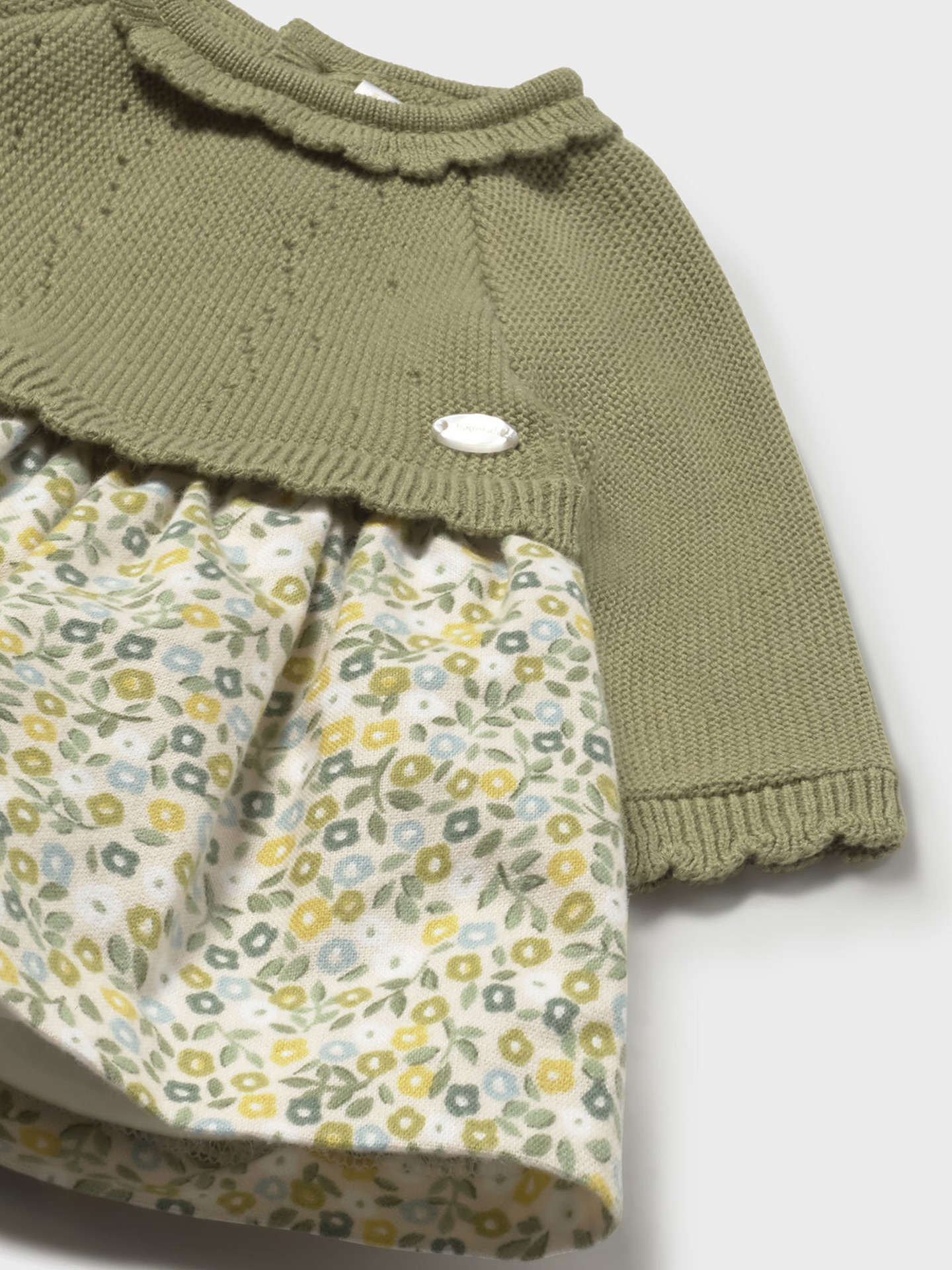 Vestido Combinado em Algodão