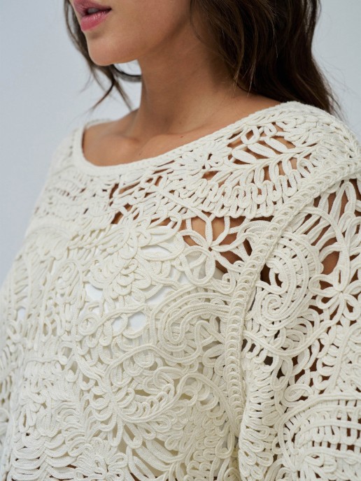 Camisola em Crochet