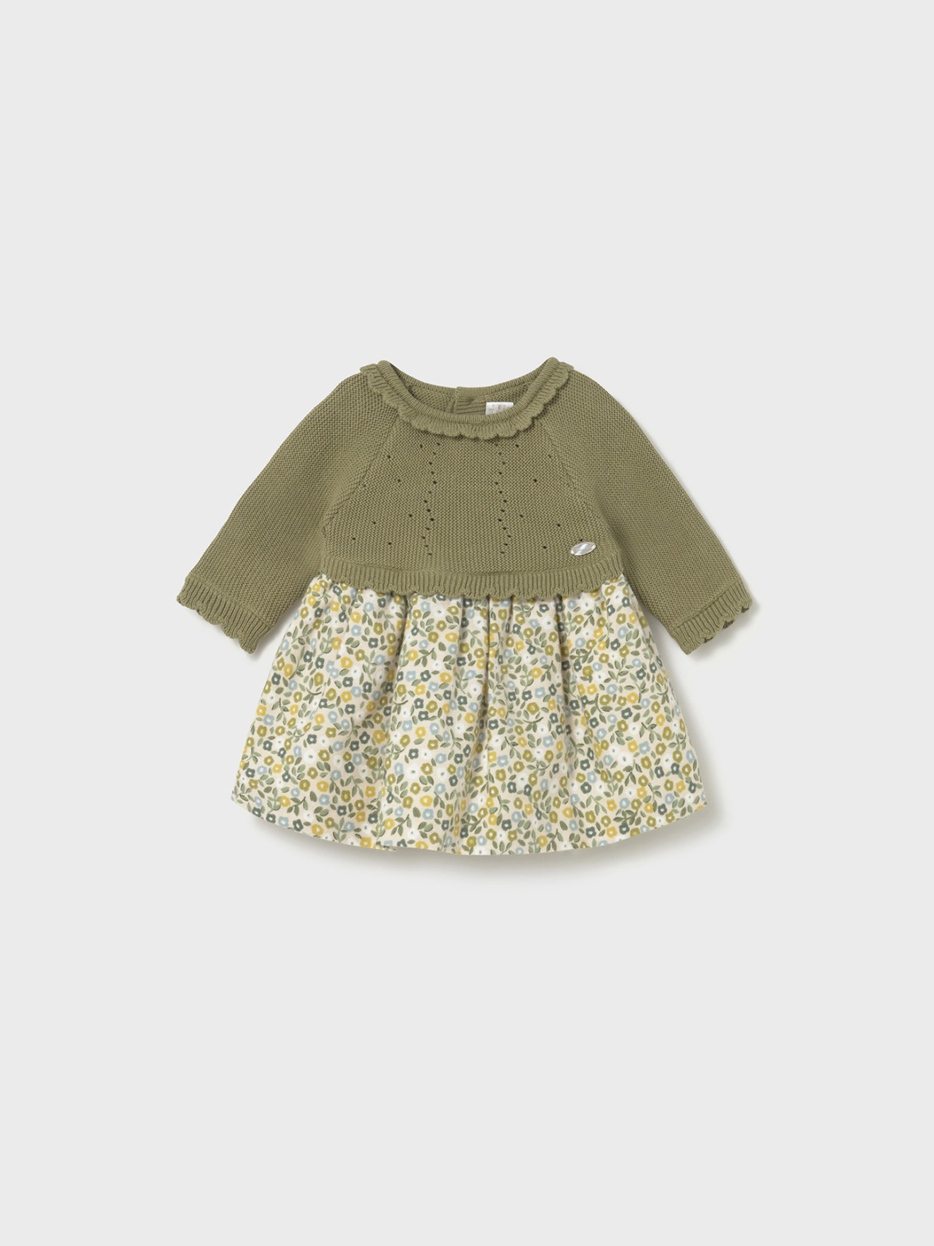 Vestido Combinado em Algodão