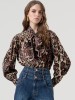 Blusa Animal Print com Lao