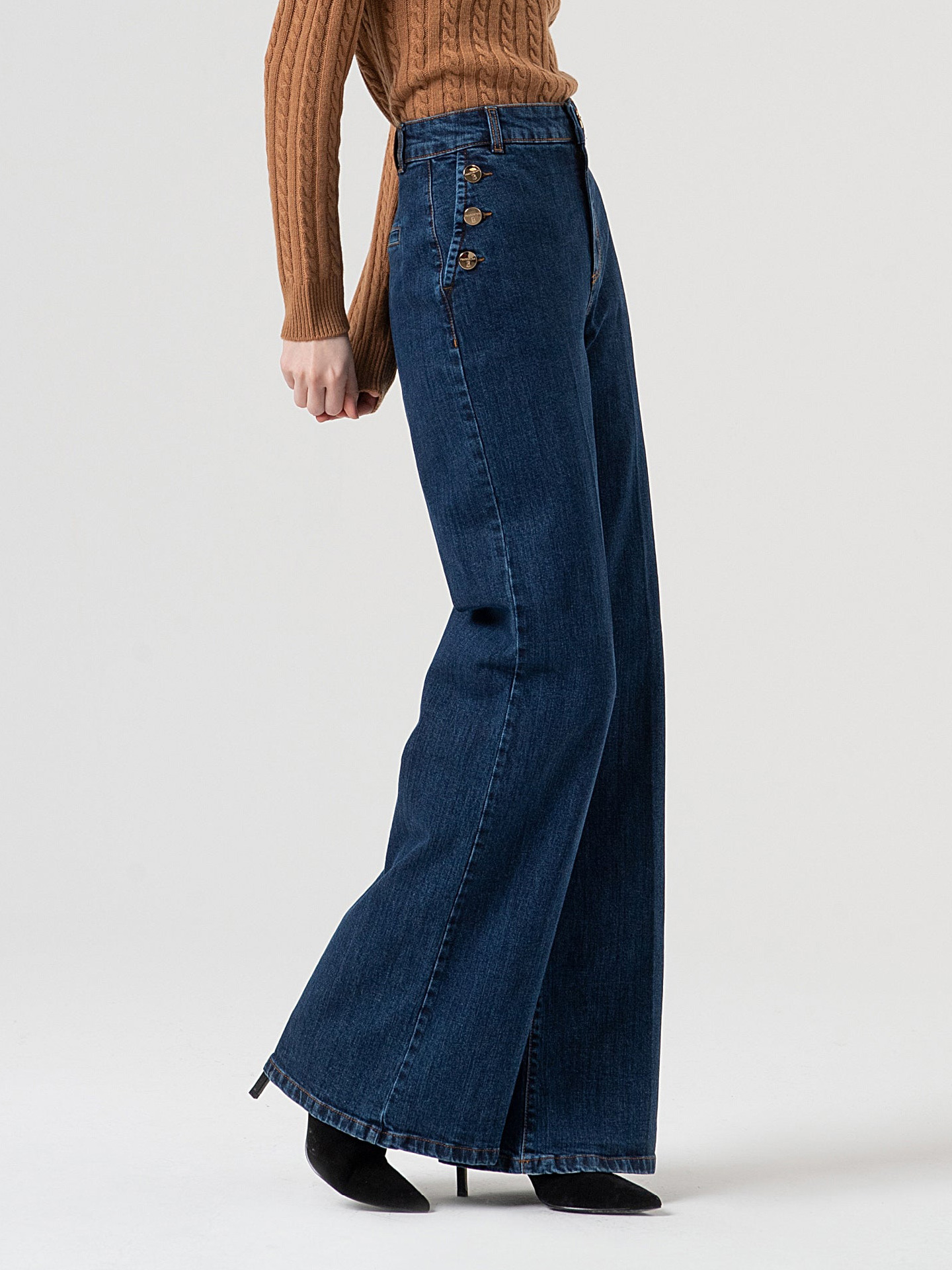 Calças de Ganga Flared Fit