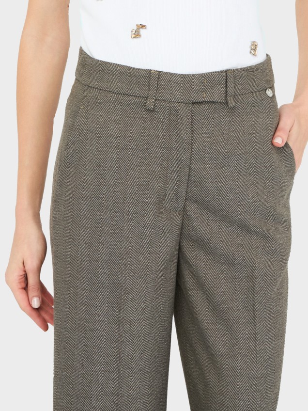 Calças Straight Leg