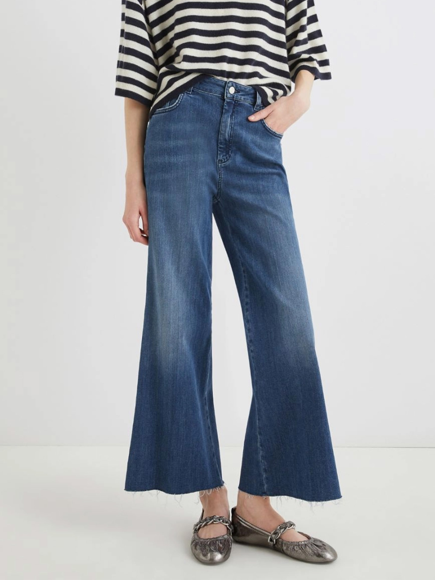 Calças de Ganga Wide Leg