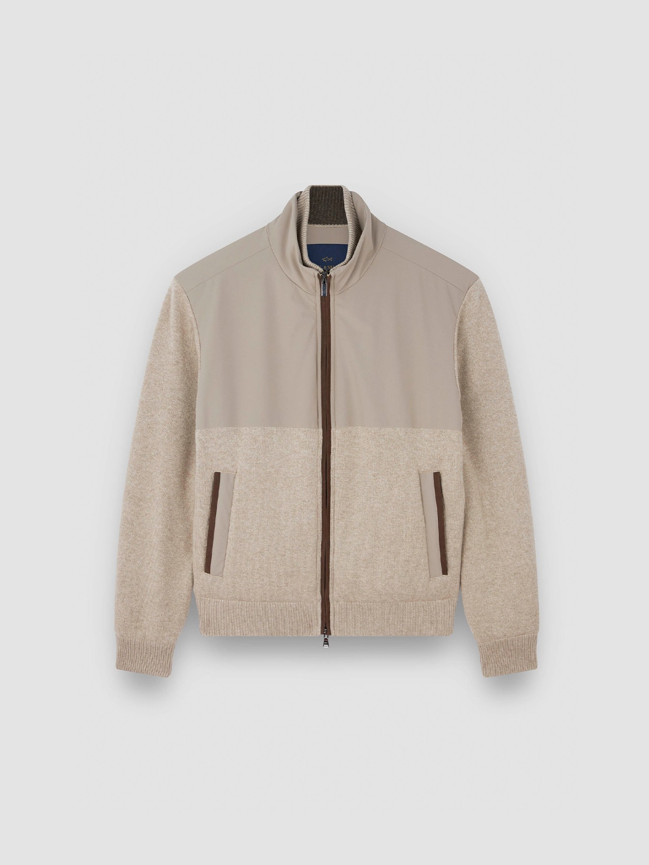 Bluso Combinado com Gola Alta