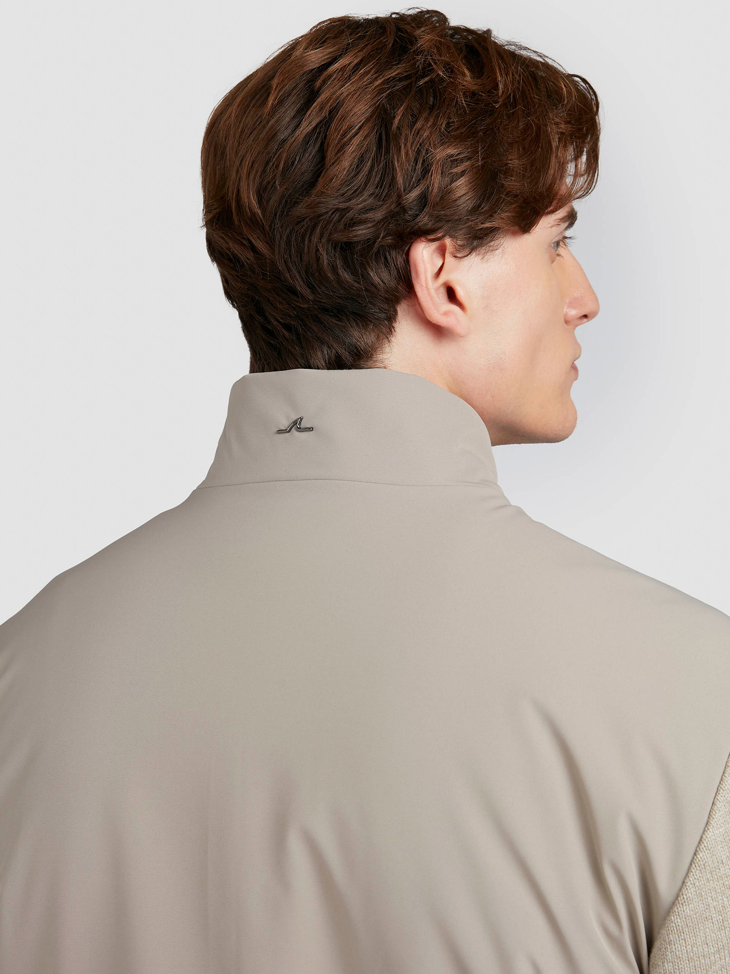 Blusão Combinado com Gola Alta