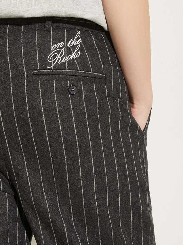 Calças às Riscas Ontherock