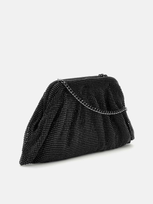 Clutch Zalina em Malha Strass