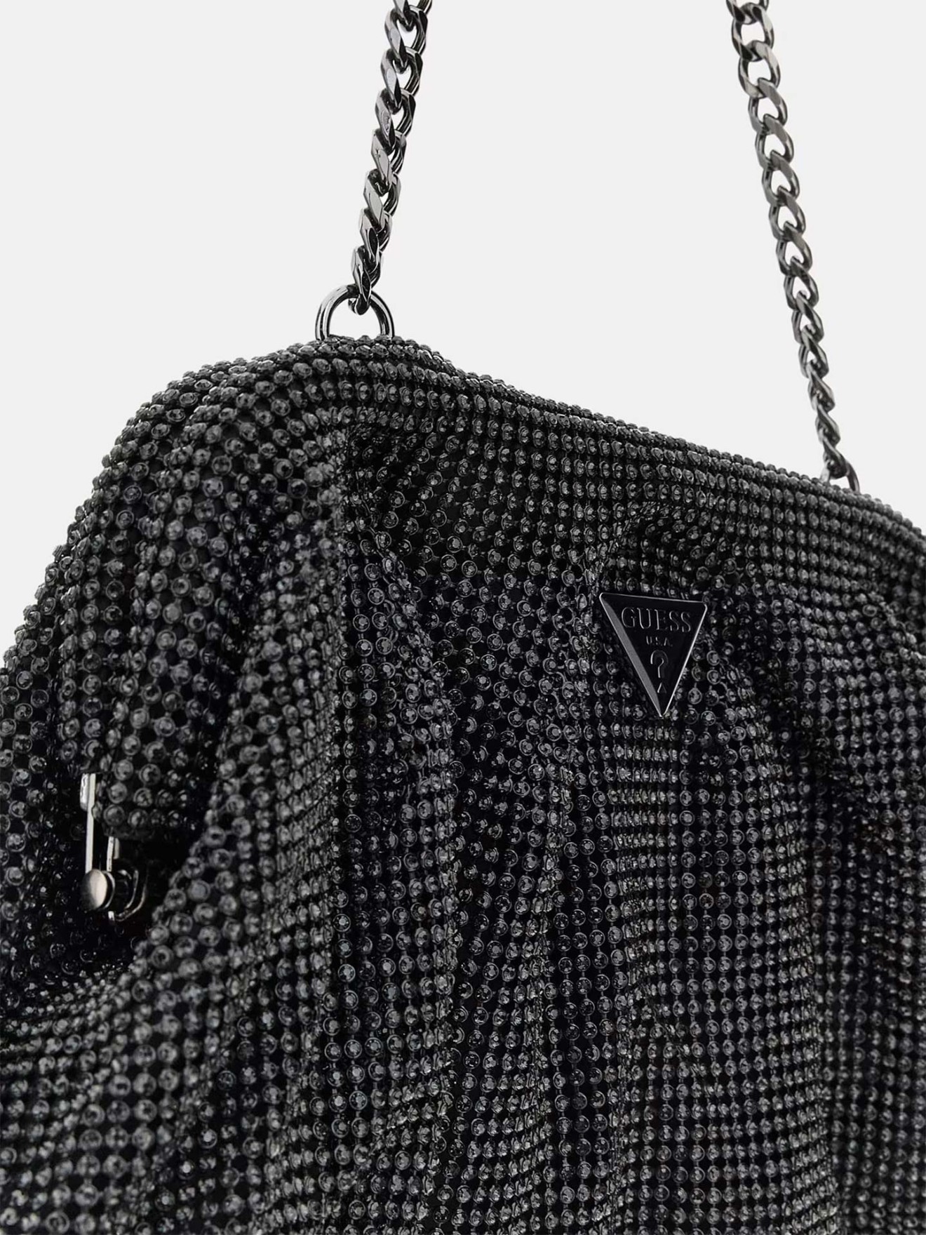 Clutch Zalina em Malha Strass