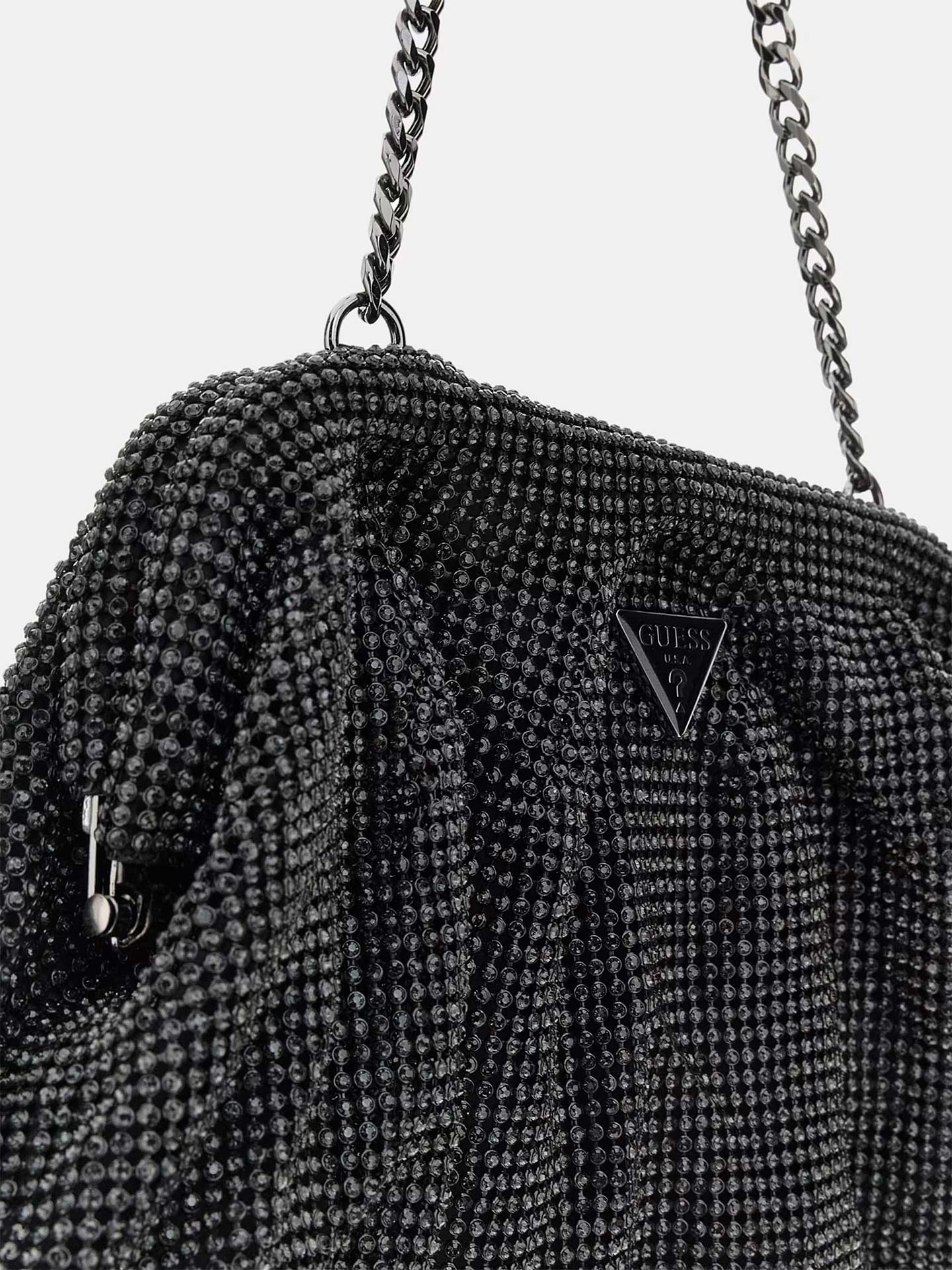 Clutch Zalina em Malha Strass