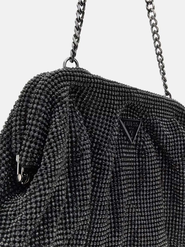 Clutch Zalina em Malha Strass