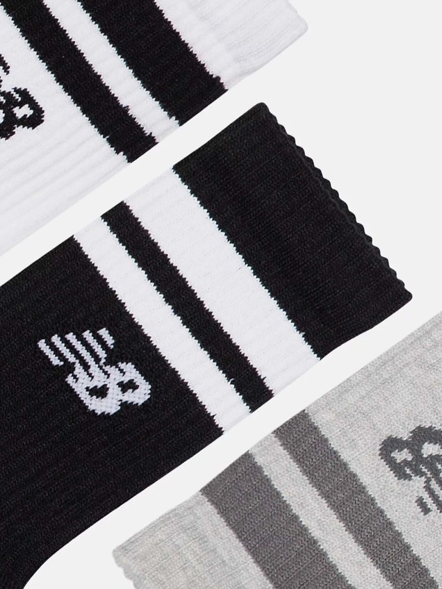 Pack 3 Meias Active Lifestyle Striped