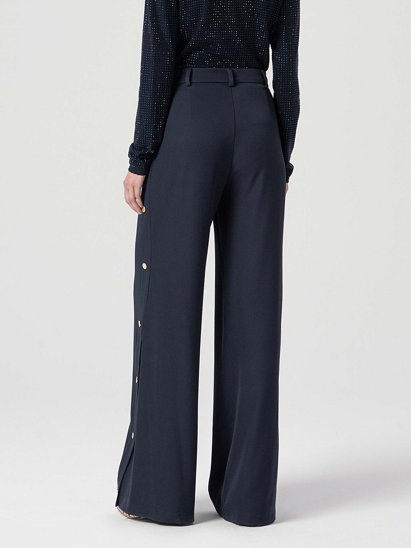 Calças Palazzo de Perna Larga