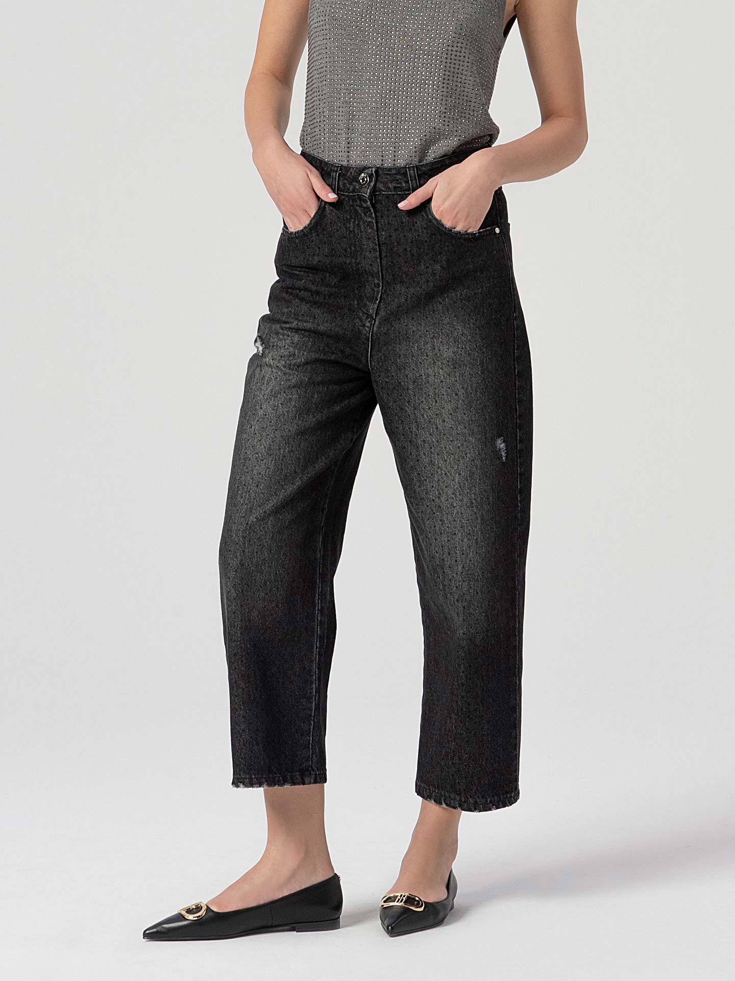 Calças de Ganga Boyfriend