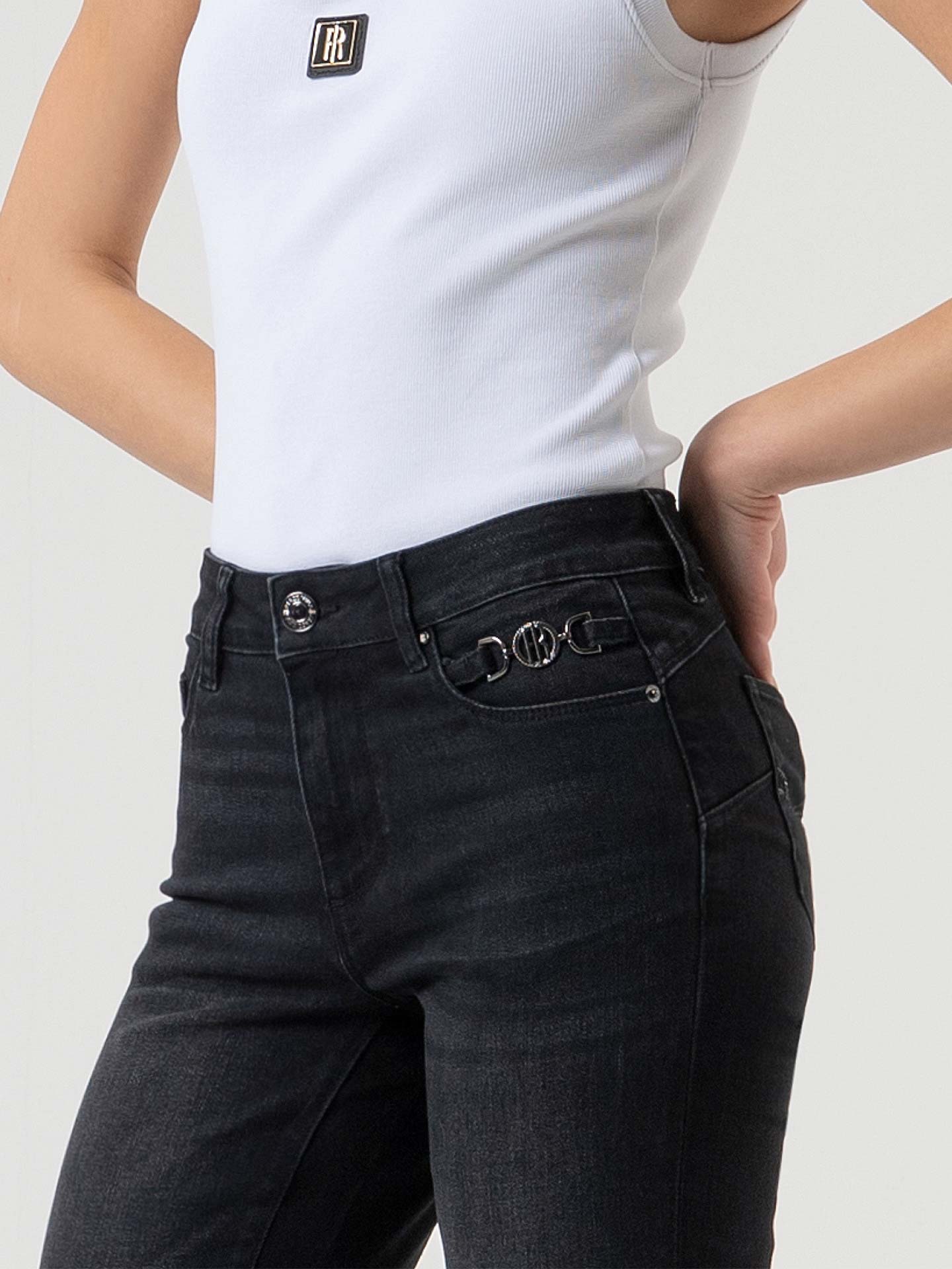 Calças de Ganga Bootcut Efeito Push-up