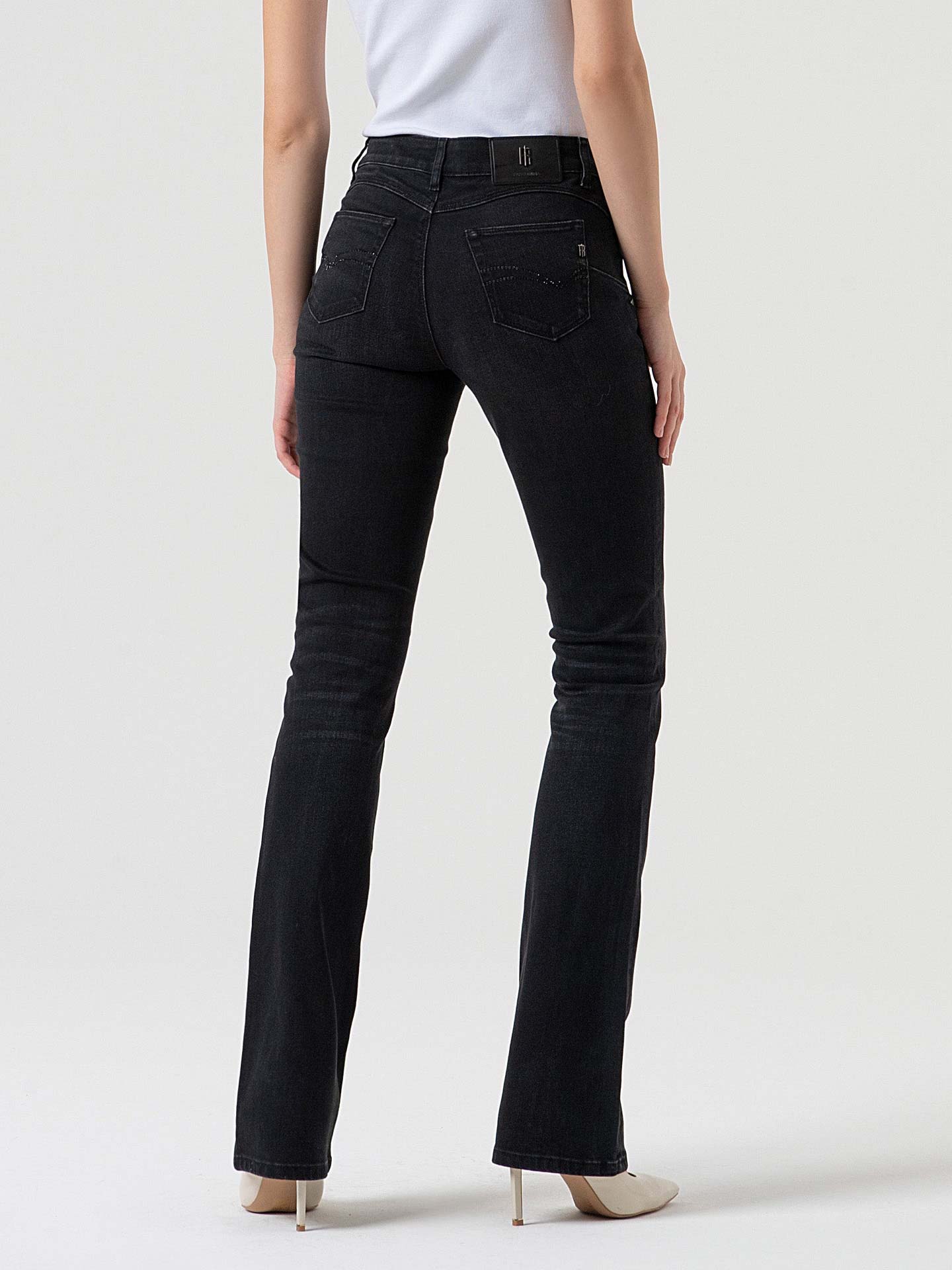 Calças de Ganga Bootcut Efeito Push-up